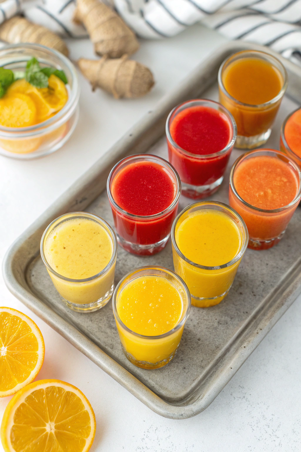 Boost Your Immunity with Ginger Turmeric, Lemon Orange, and Vitamin C Wellness Shots