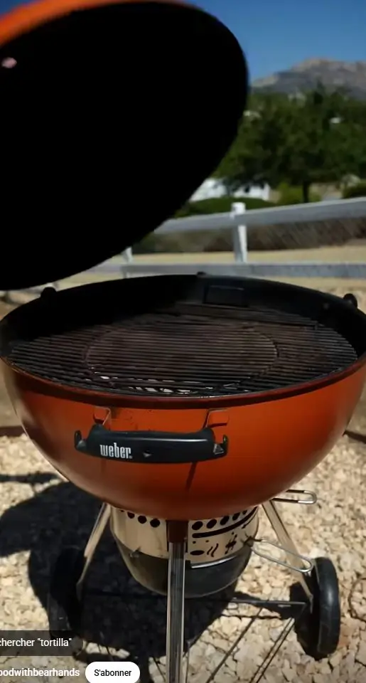 Threading tortilla rolls onto skewers