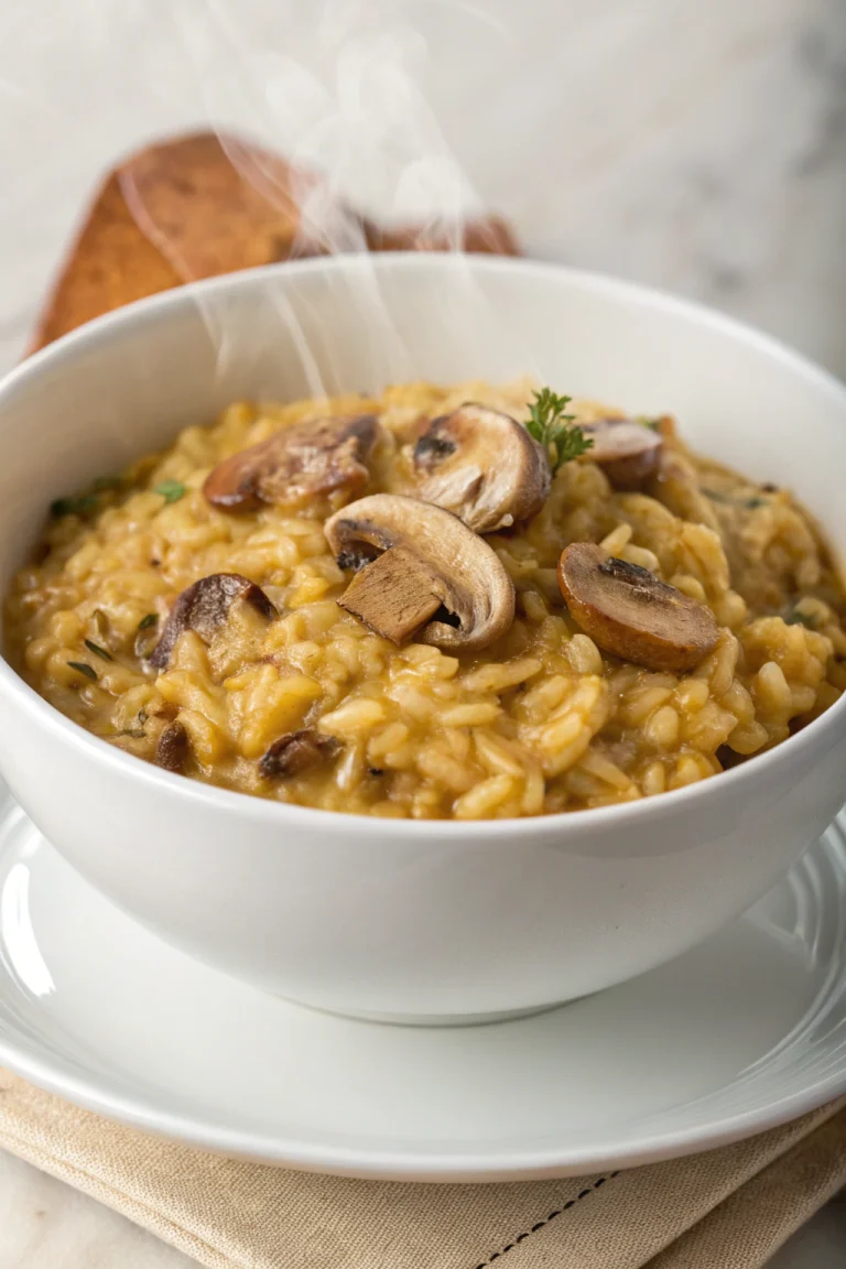 Creamy Mushroom Risotto | Home Cook Legacy Creamy mushroom risotto