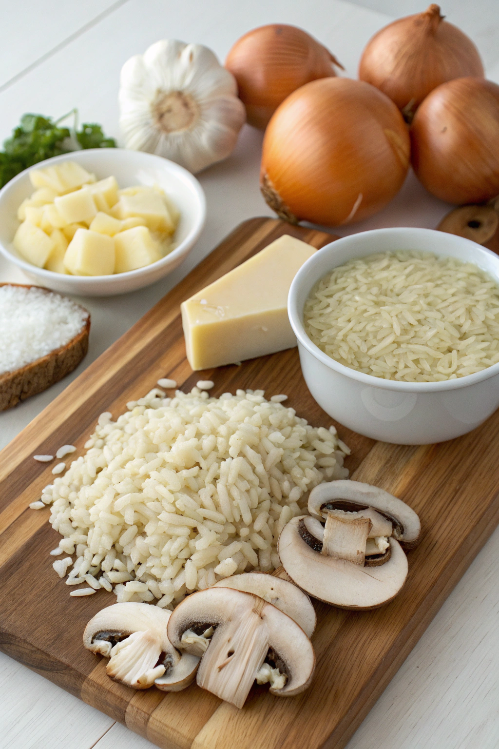 Creamy Mushroom Risotto with fresh herbs