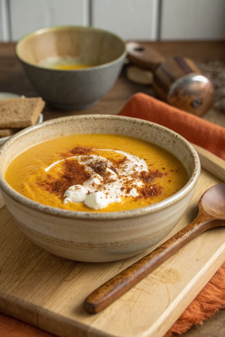 Creamy pumpkin soup recipe