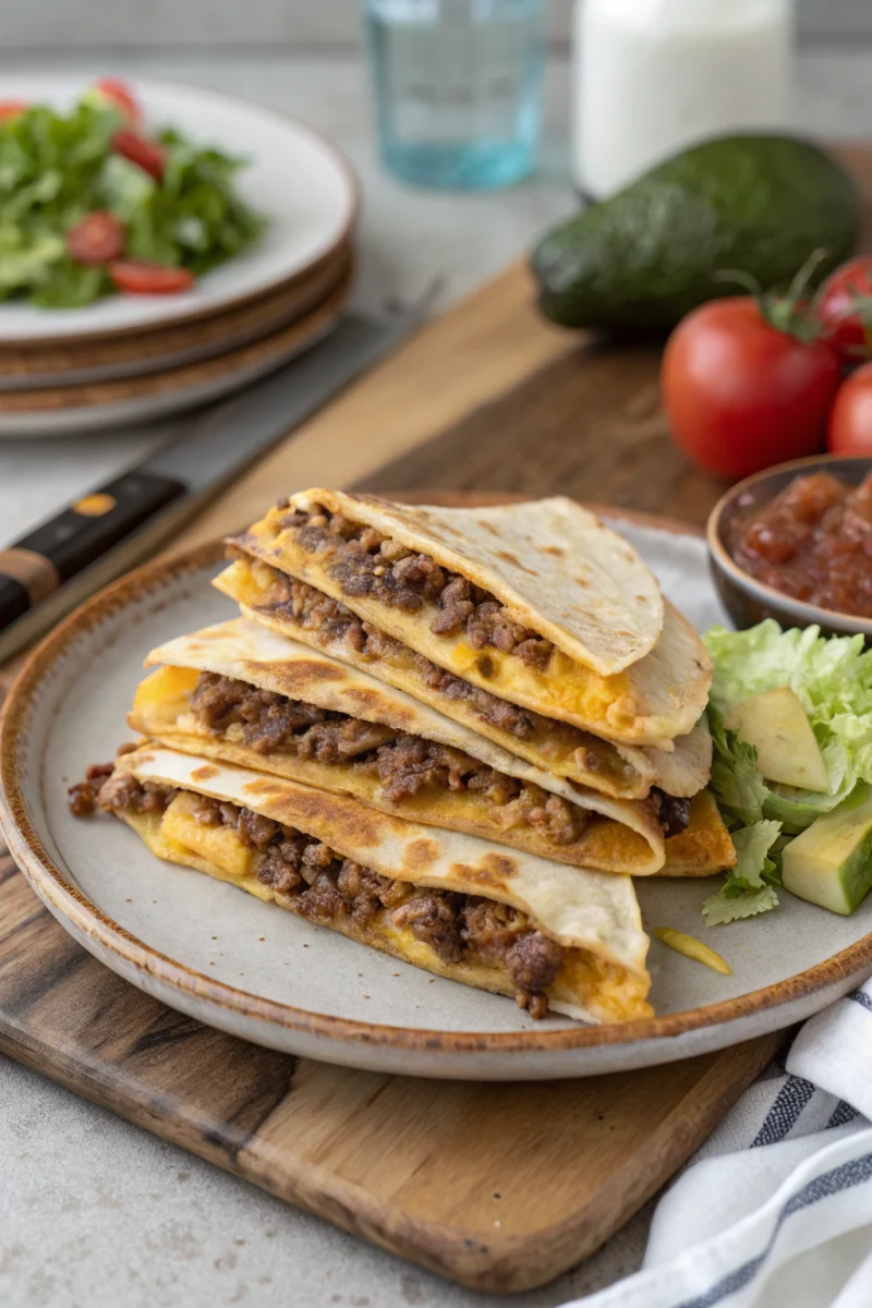 Easy smashburger quesadillas - mini kitchen magic recipe