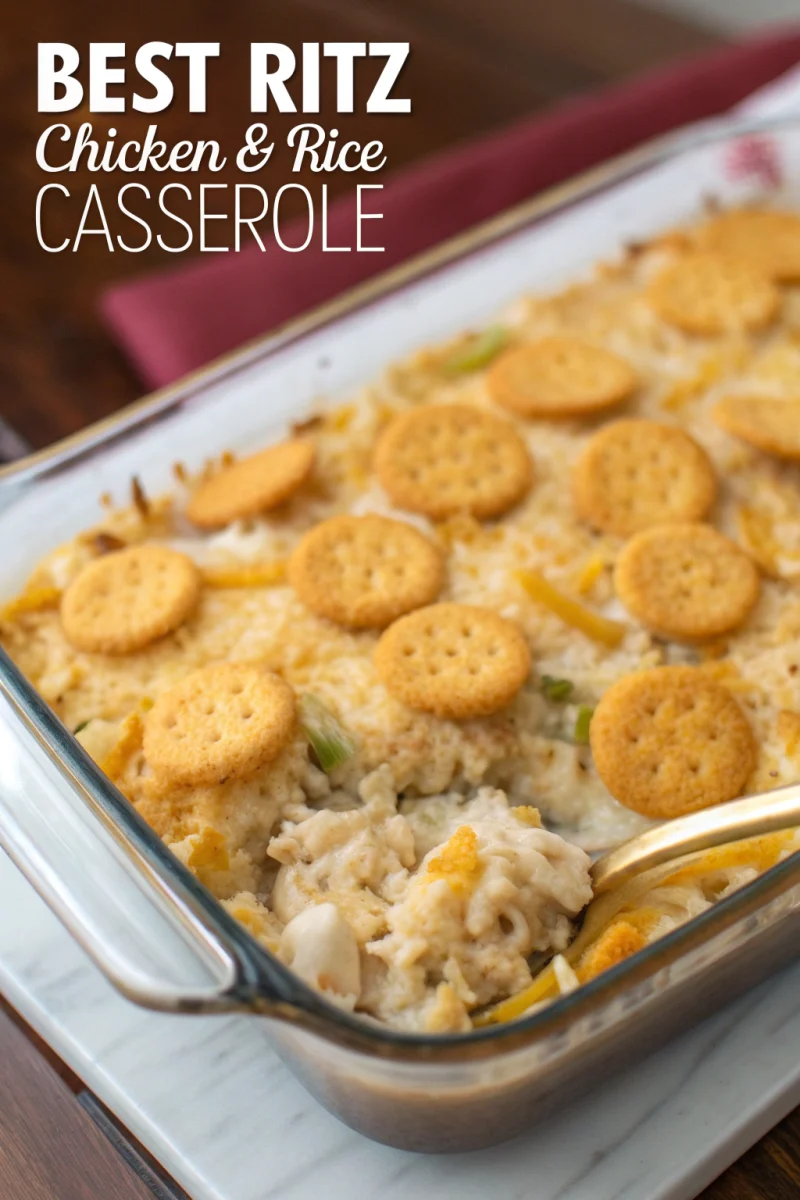 Family favorite best ritz chicken & rice casserole recipe