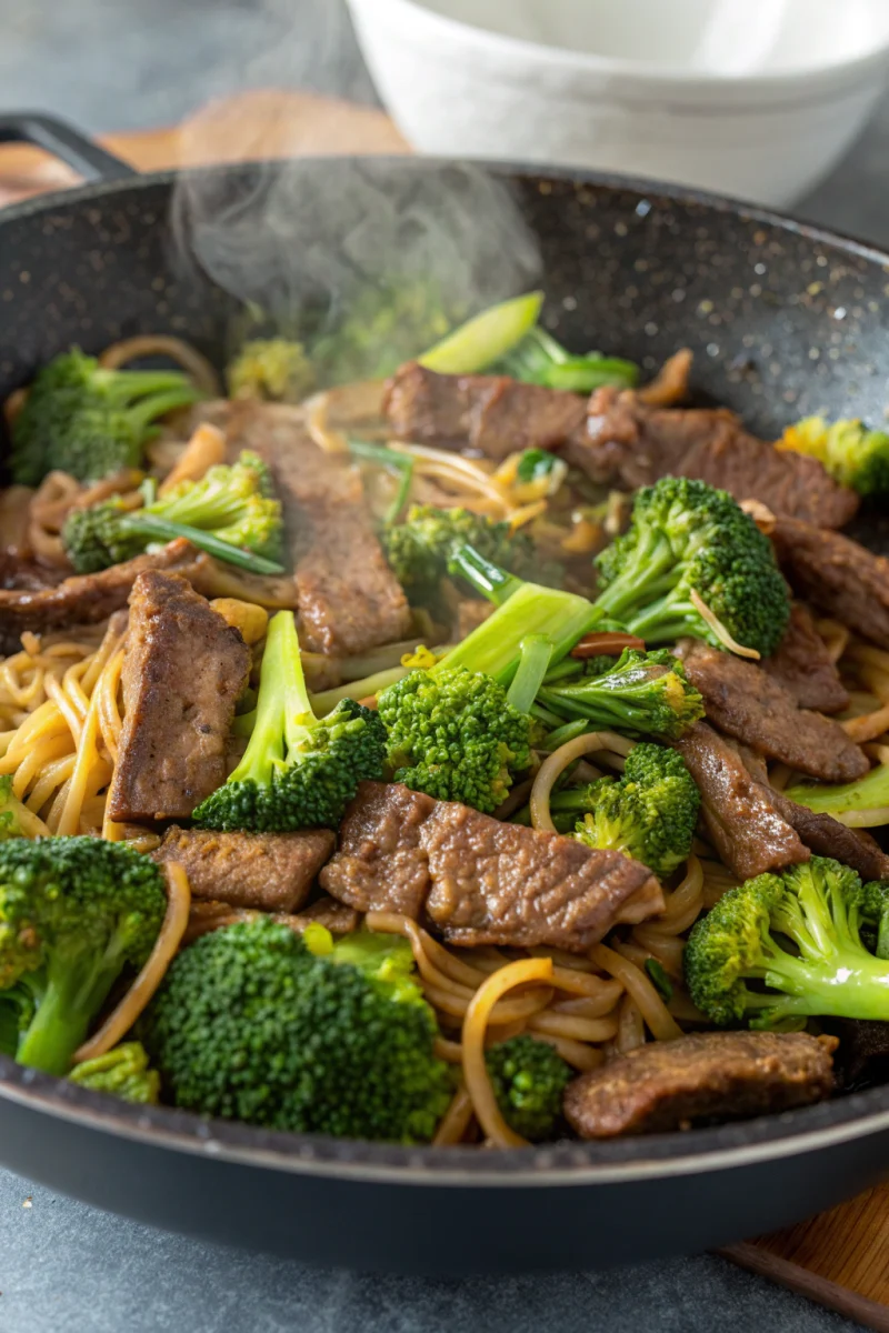 Family favorite chinese beef and broccoli (one pan take-out) recipe
