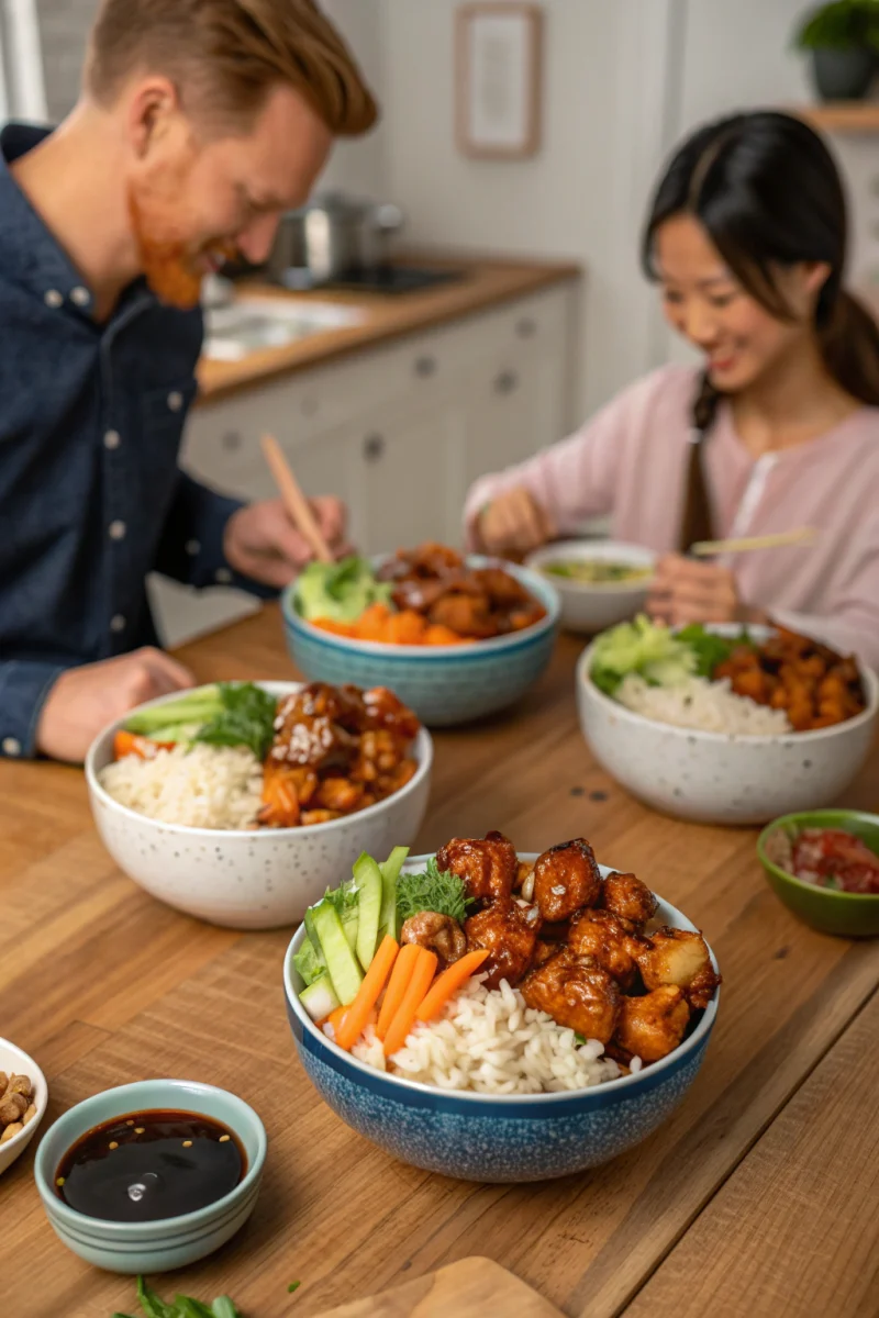 Family Favorite Delicious Sticky Chicken Rice Bowls Recipe | Home Cook Legacy Family favorite delicious sticky