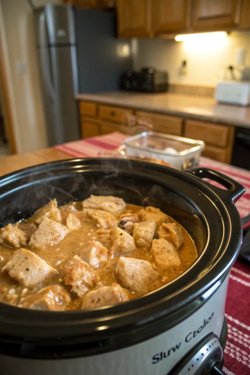 Three simple ingredients for slow cooker gravy