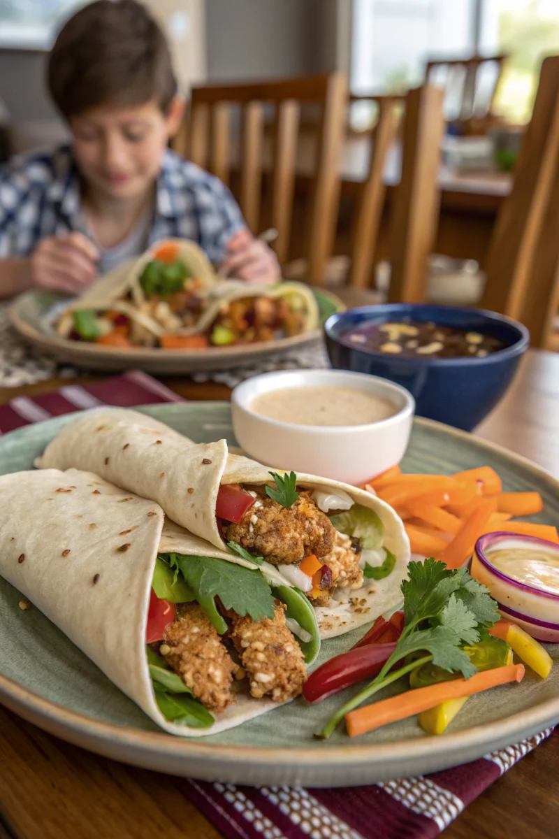 Family Favorite Thai Peanut Chicken Wraps With Creamy Homemade Sauce - Yummy With Mia Recipe | Home Cook Legacy Ingredients for thai peanut chicken wraps spread out on a counter