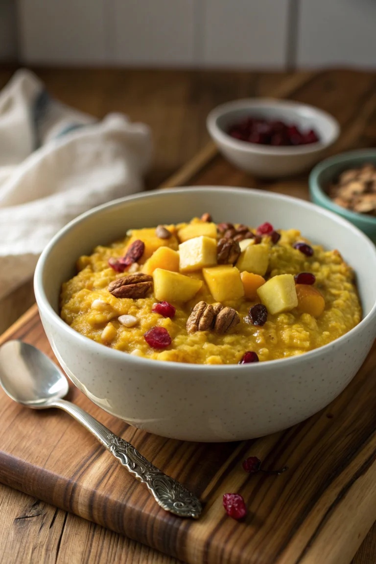 Golden Turmeric Oatmeal | Home Cook Legacy Golden turmeric oatmeal