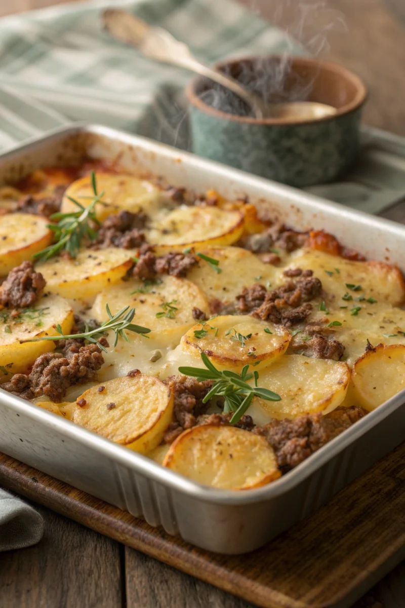 Cheesy ground beef
