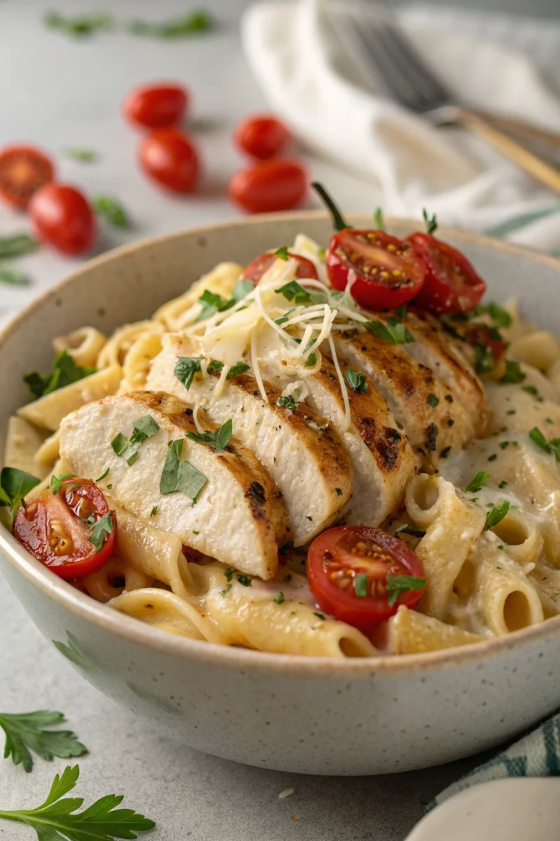 Homemade creamy protein pasta bowl in 15 minutes! | bitetide recipe
