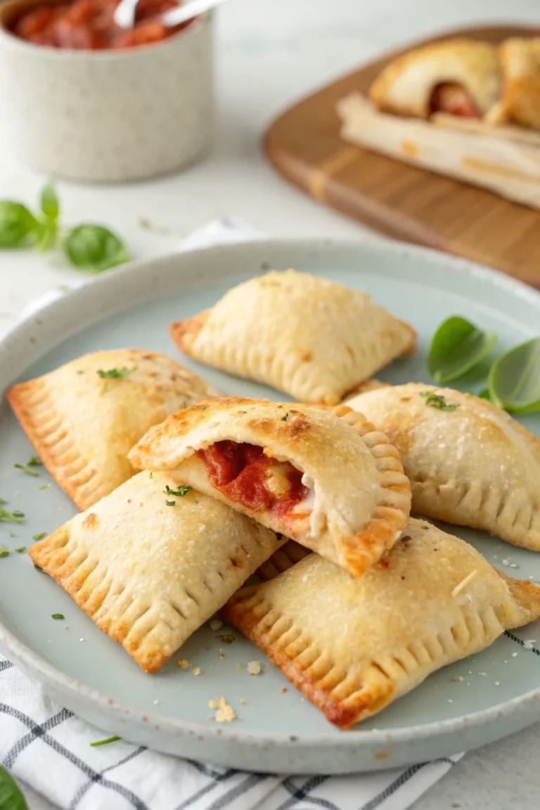 Quick meals for busy days recipe — homemade pizza pockets for kids recipe