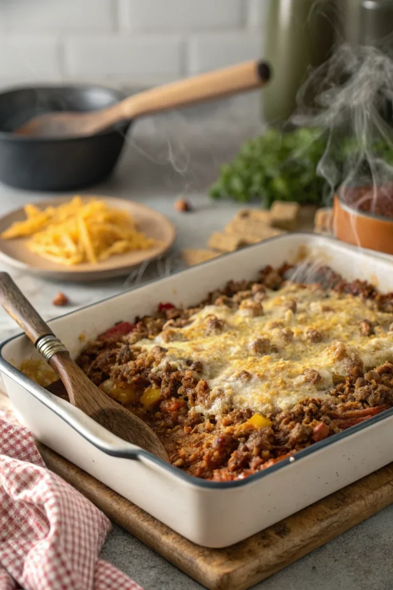Irresistible hobo casserole (ground beef recipe)