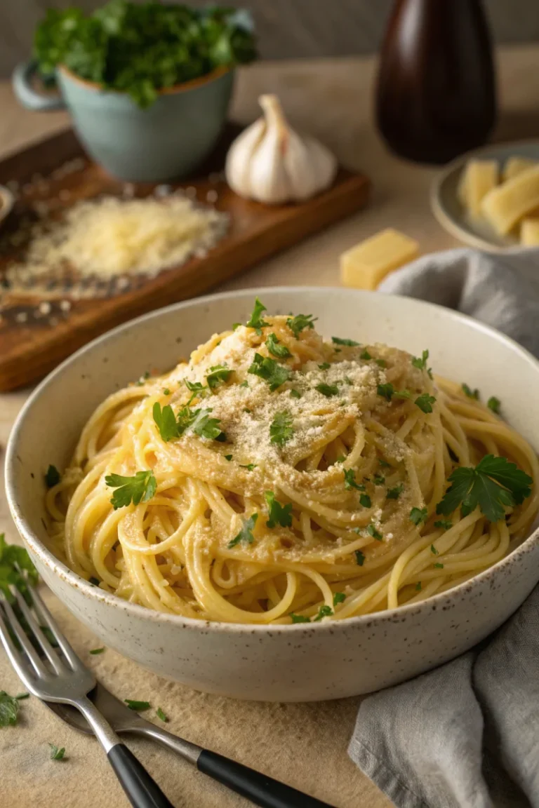 Soups recipe — irresistible the best noodles with butter and garlic recipe