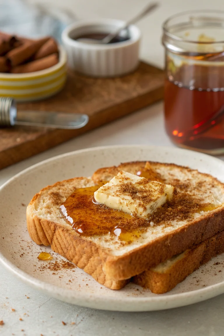Maple butter toast: viral fall recipe | cozy breakfast idea | tiktok toast trend