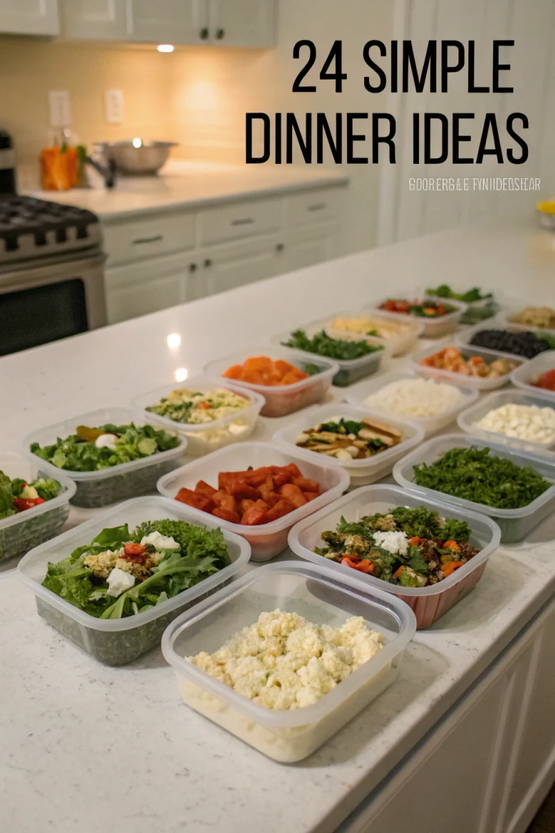 Quick and Simple Dinner Ideas ingredient staples for easy weeknight cooking