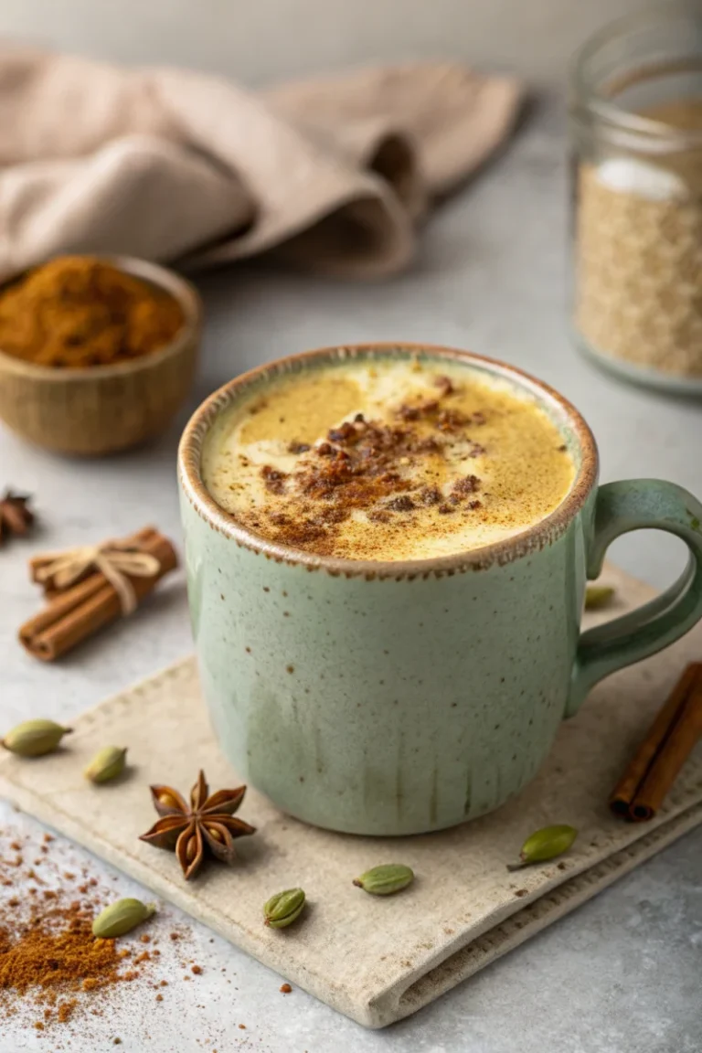 Cozy Spiced Autumn Matcha Latte Recipe For Fall Bliss | Home Cook Legacy Spiced autumn matcha latte