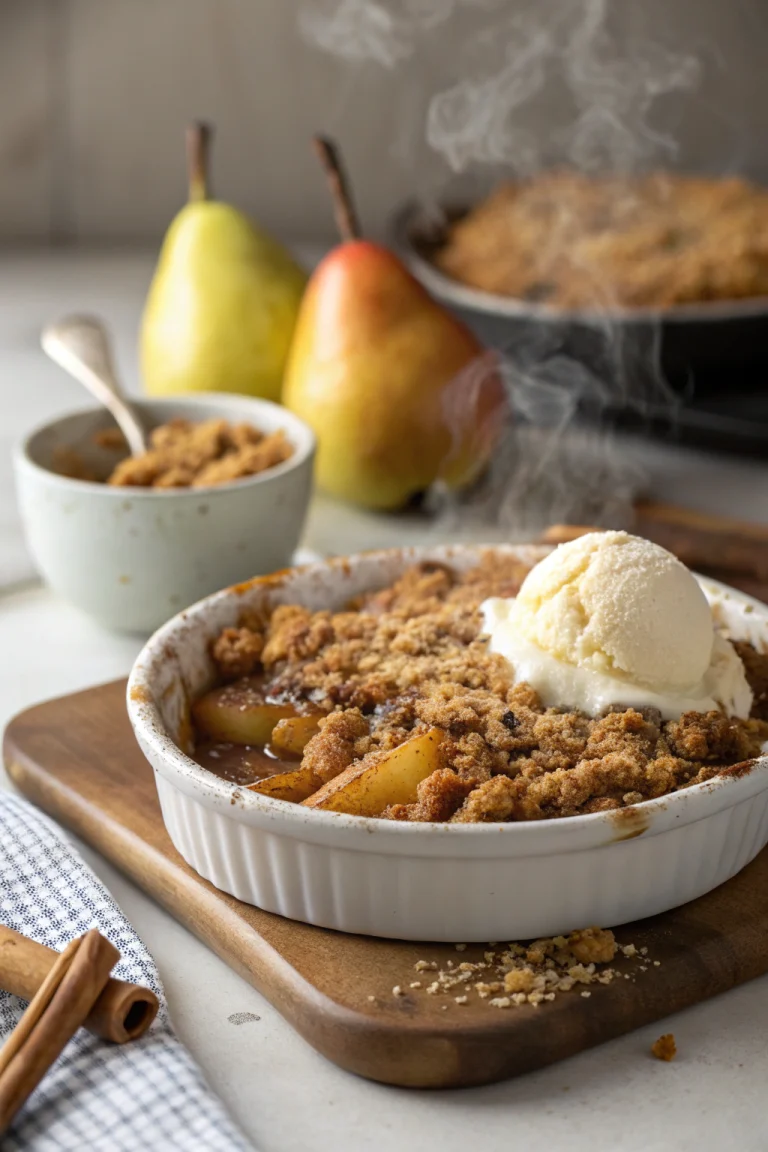 Spiced Pear Crumble | Home Cook Legacy Spiced pear crumble