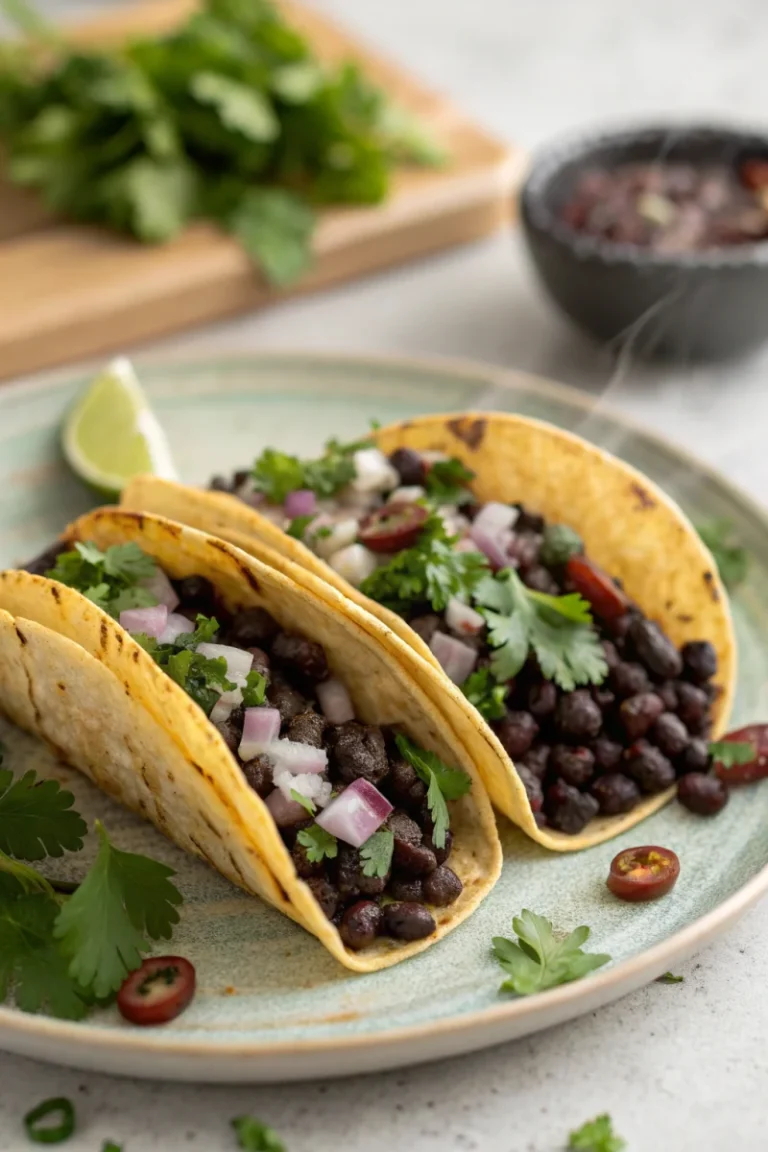 Spicy Black Bean Tacos | Home Cook Legacy Spicy black bean tacos