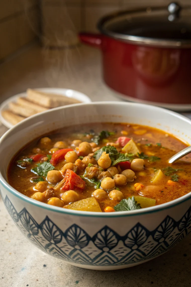 Spicy Chickpea Soup Bowl | Home Cook Legacy Spicy chickpea soup bowl