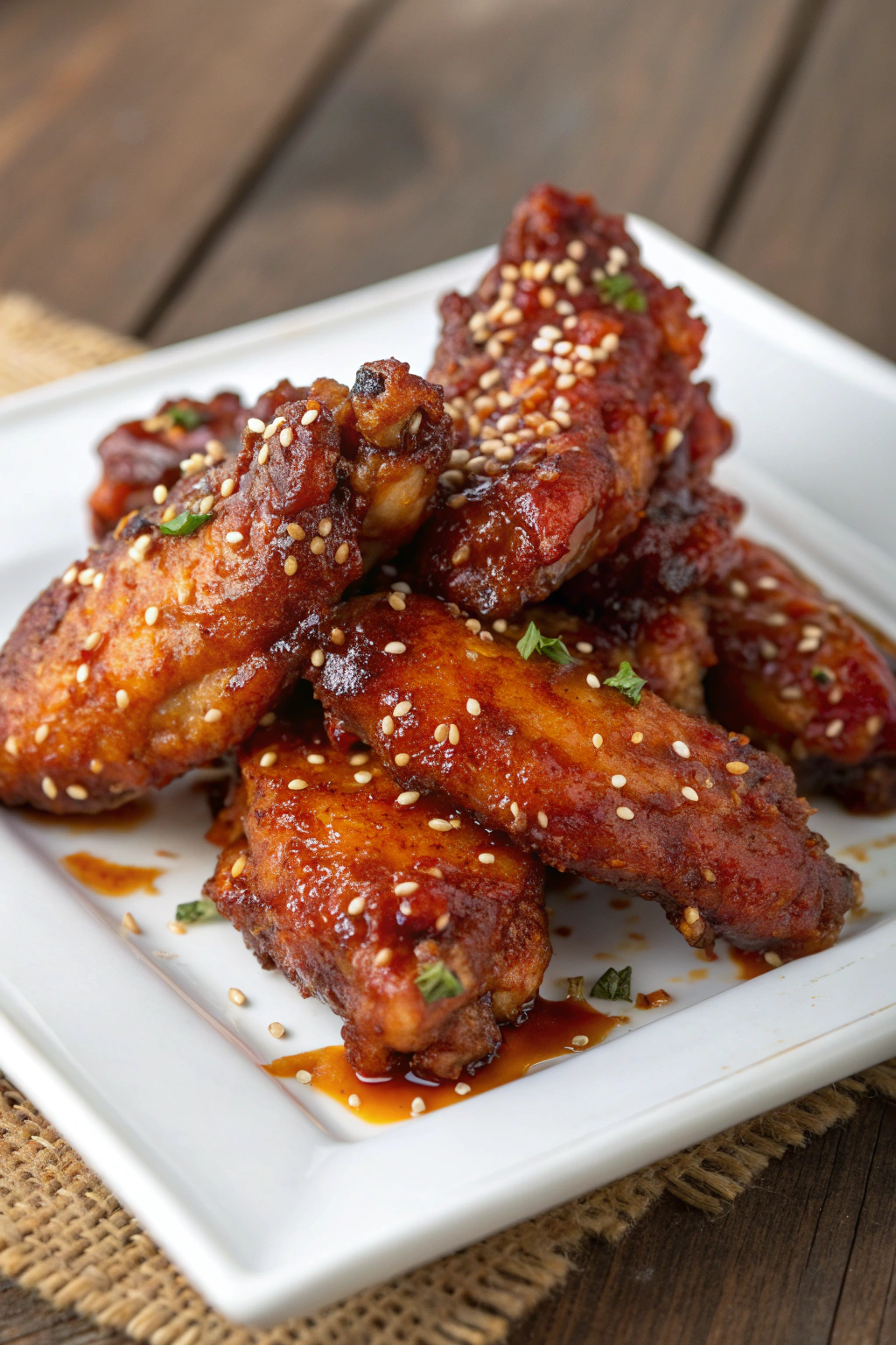Viral Recipes - Spicy sweet hot honey chicken wings air fryer crispy