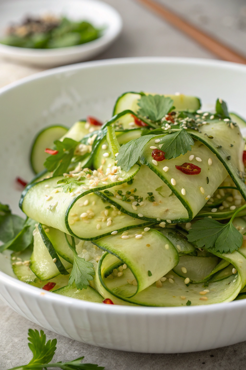 Viral Cucumber Ribbon Salad: Quick, Crunchy, & Soy-Sesame Delight