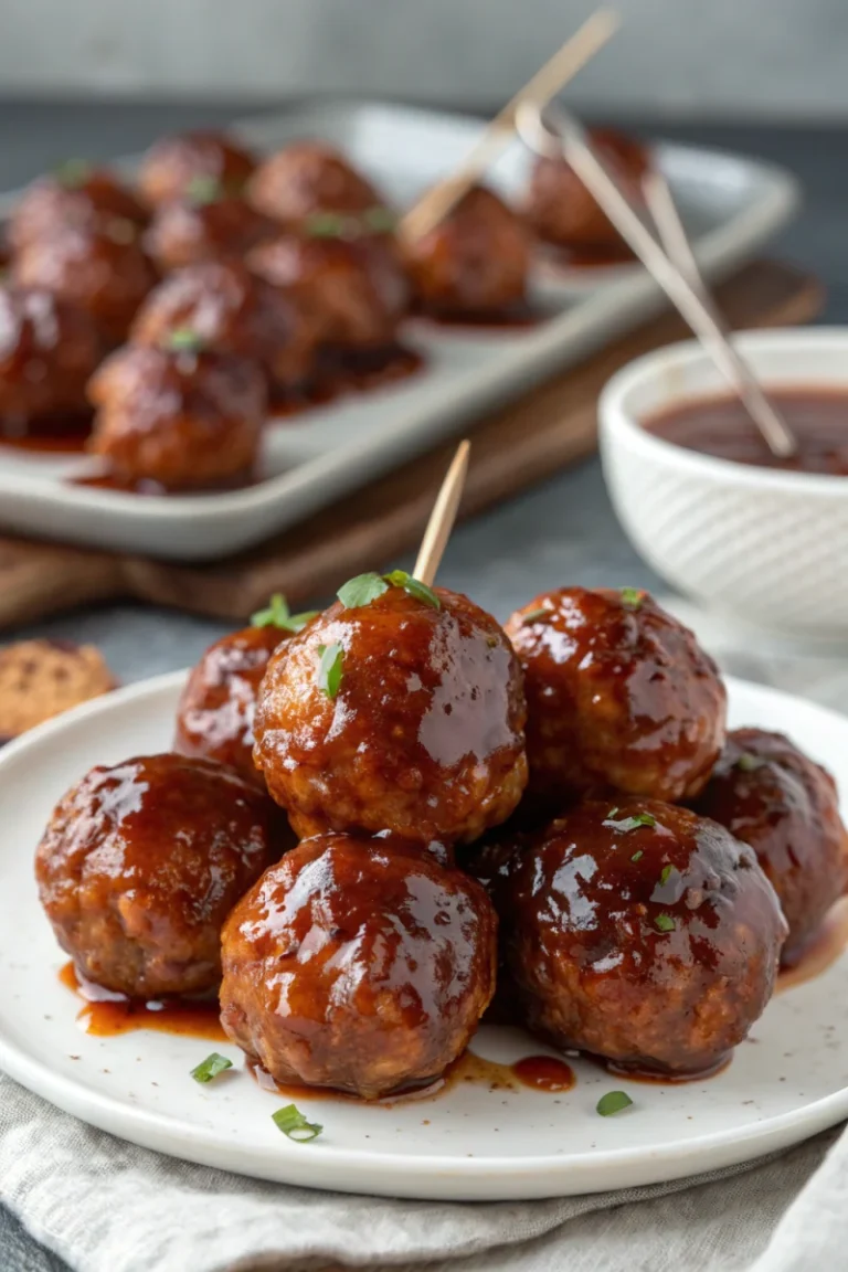 Air fryer bbq meatballs