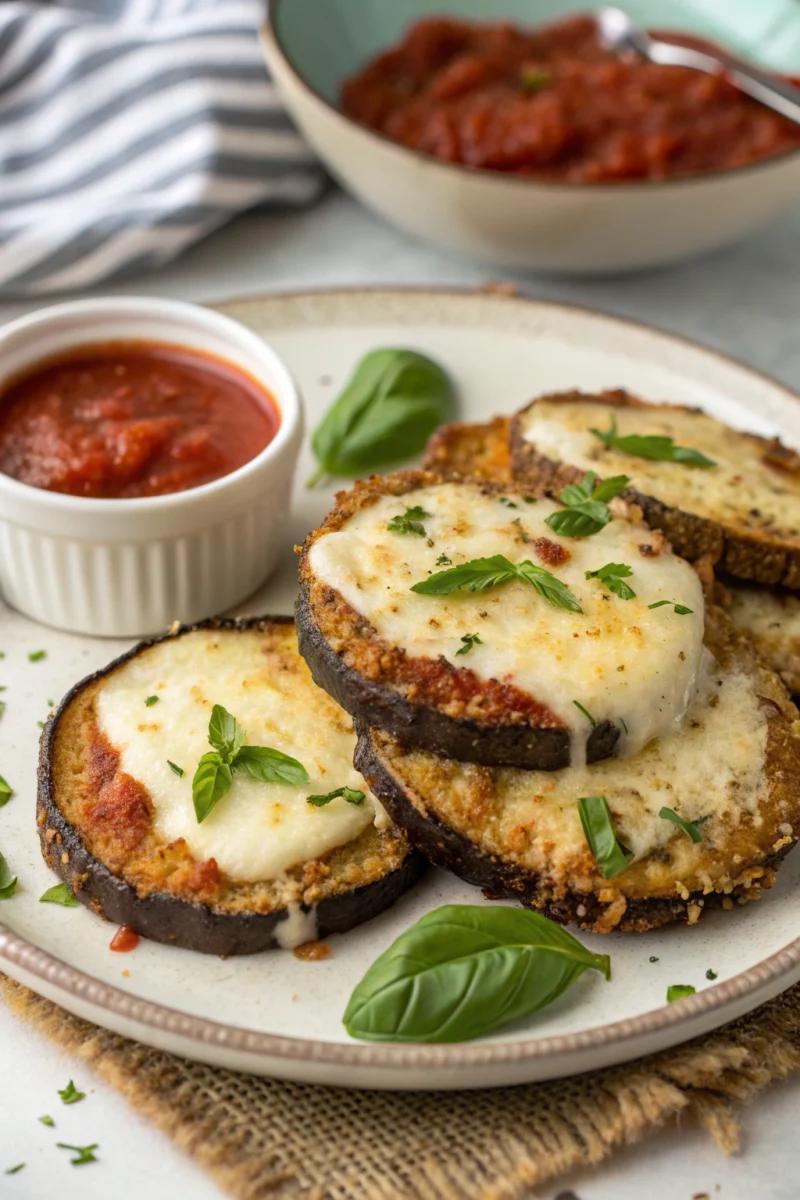 Air Fryer Eggplant Parmesan