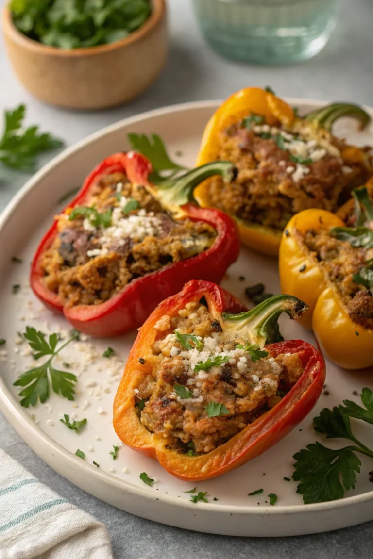 Air Fryer Stuffed Peppers | Home Cook Legacy Air fryer stuffed peppers