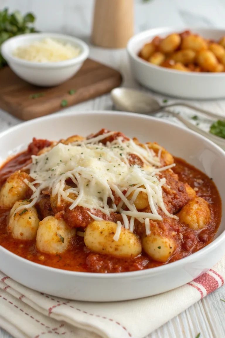 Baked Gnocchi In Tomato Cream Sauce With Melted Mozzarella | Home Cook Legacy Baked gnocchi in tomato cream sauce with melted mozzarella