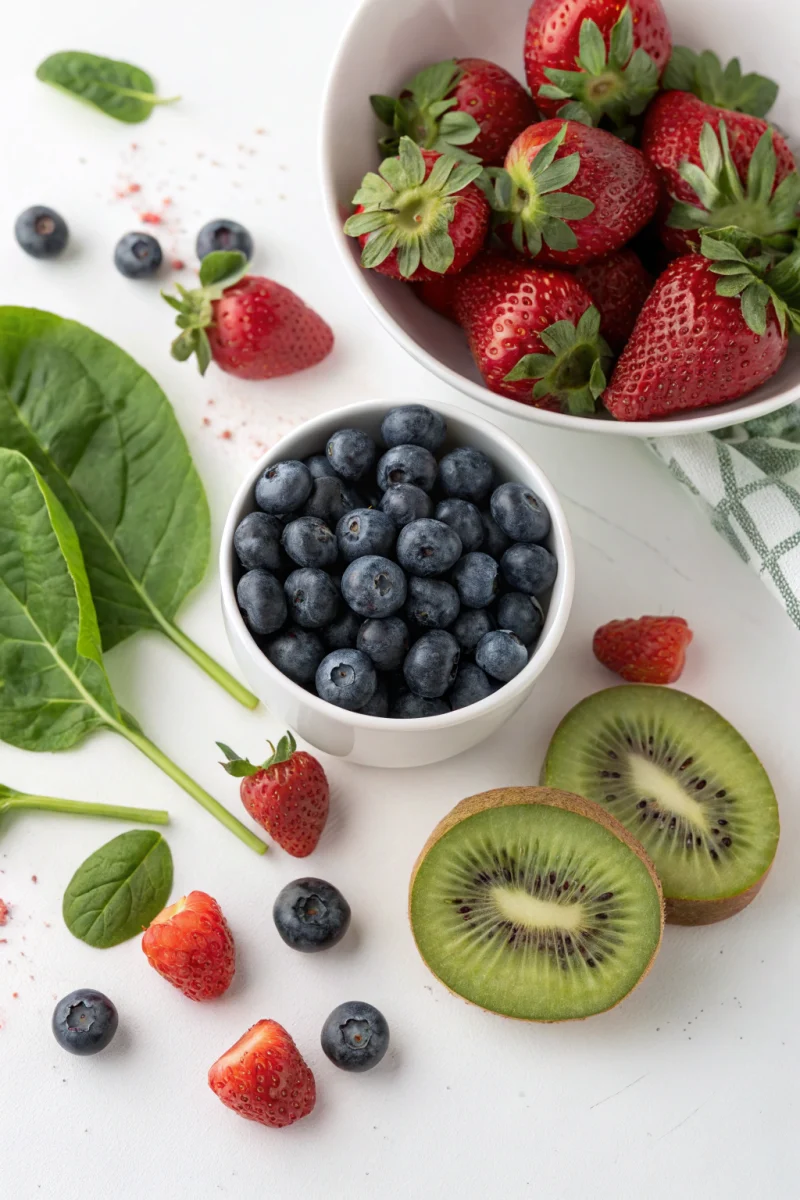 berry smoothie, detox drink, healthy breakfast vibrant healthy recipe