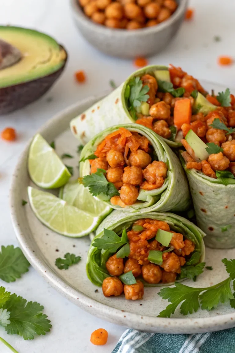 Buffalo Chickpea Wraps (Hot Girl Lunch Edition) | Home Cook Legacy Buffalo chickpea wraps (hot girl lunch edition)