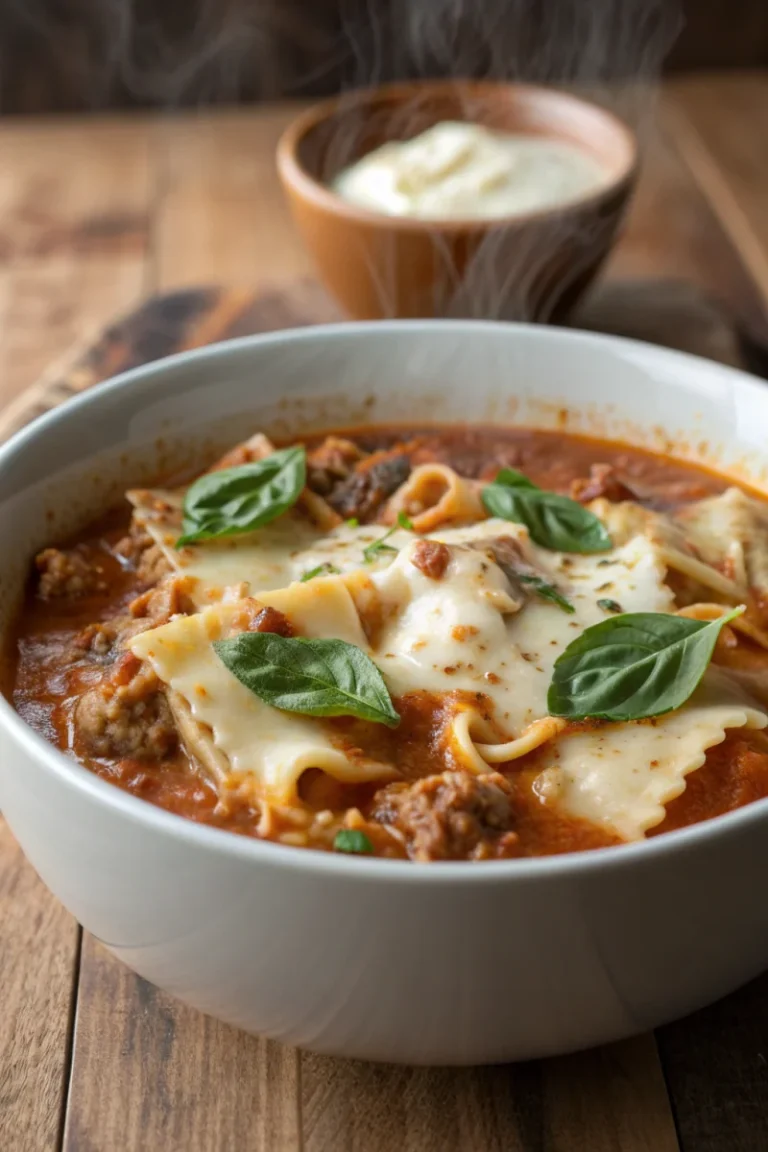 Cheesy Lasagna Soup | Home Cook Legacy Cheesy lasagna soup