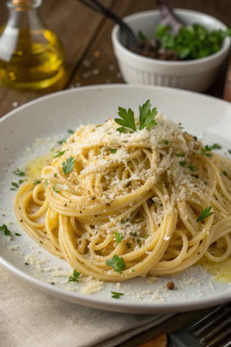 Creamy Garlic Parmesan Pasta | Home Cook Legacy Creamy garlic parmesan pasta