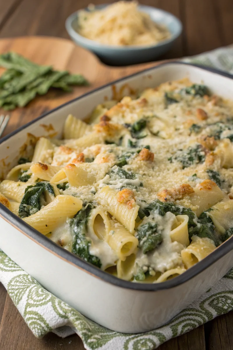 Creamy Spinach Artichoke Pasta Bake for Weeknight Comfort