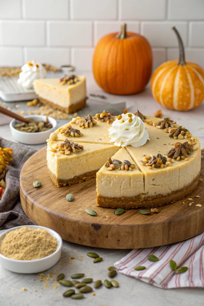 Delicious No-Bake Pumpkin Cheesecake Recipe for Easy Fall Gatherings