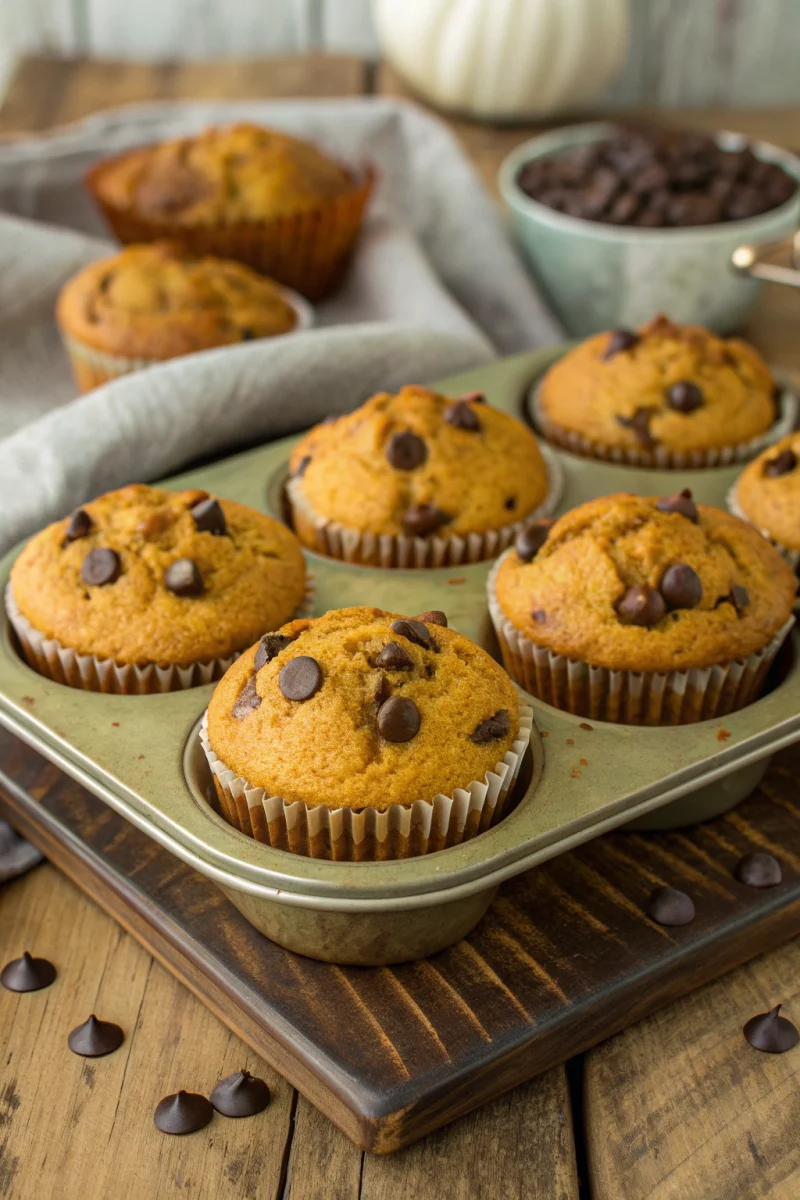 Easy Pumpkin Chocolate Chip Muffins: Perfect Fall Treat for Breakfast or Snack