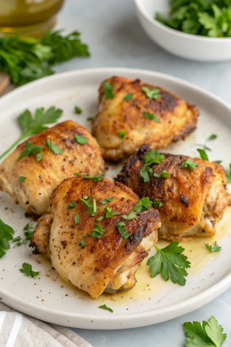 Garlic Butter Chicken Thighs | Home Cook Legacy Garlic butter chicken thighs