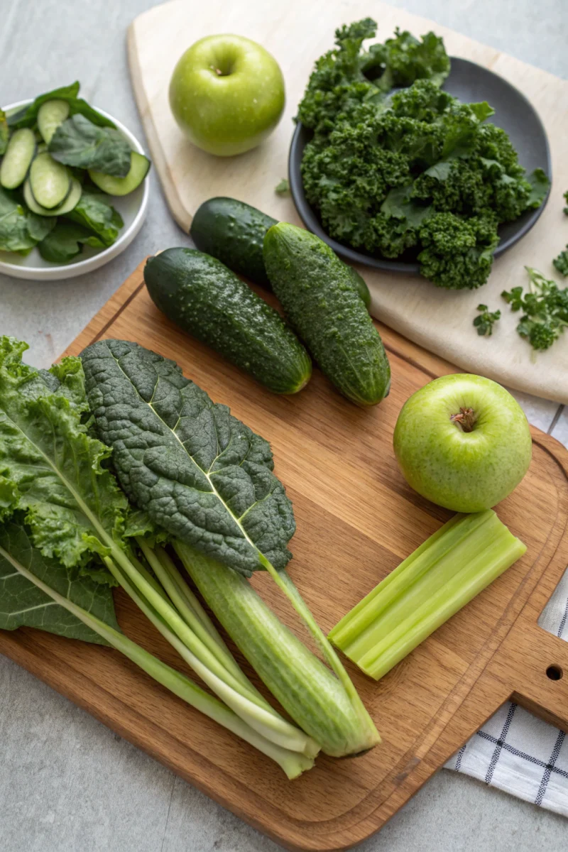 green detox smoothie, healthy drink, morning cleanse creative brunch-style