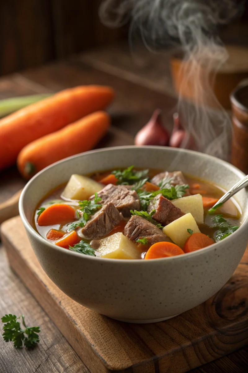 Comfort Food Soups crispy healthy recipe with potatoes and herbs