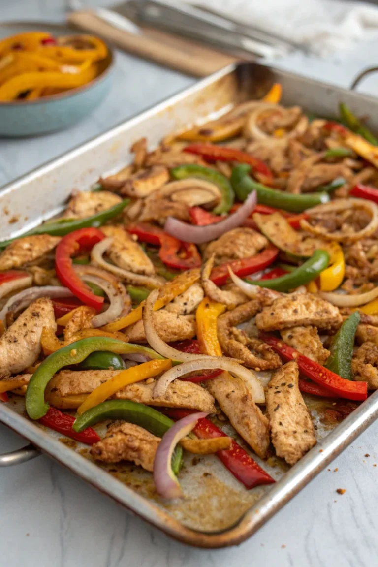Irresistible 30 Minute Sheet Pan Chicken Fajitas Recipe | Home Cook Legacy Irresistible 30 minute sheet pan chicken fajitas recipe