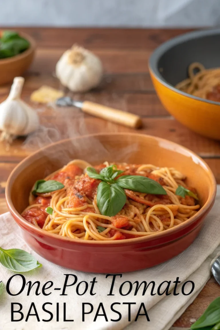 One-pot tomato basil pasta