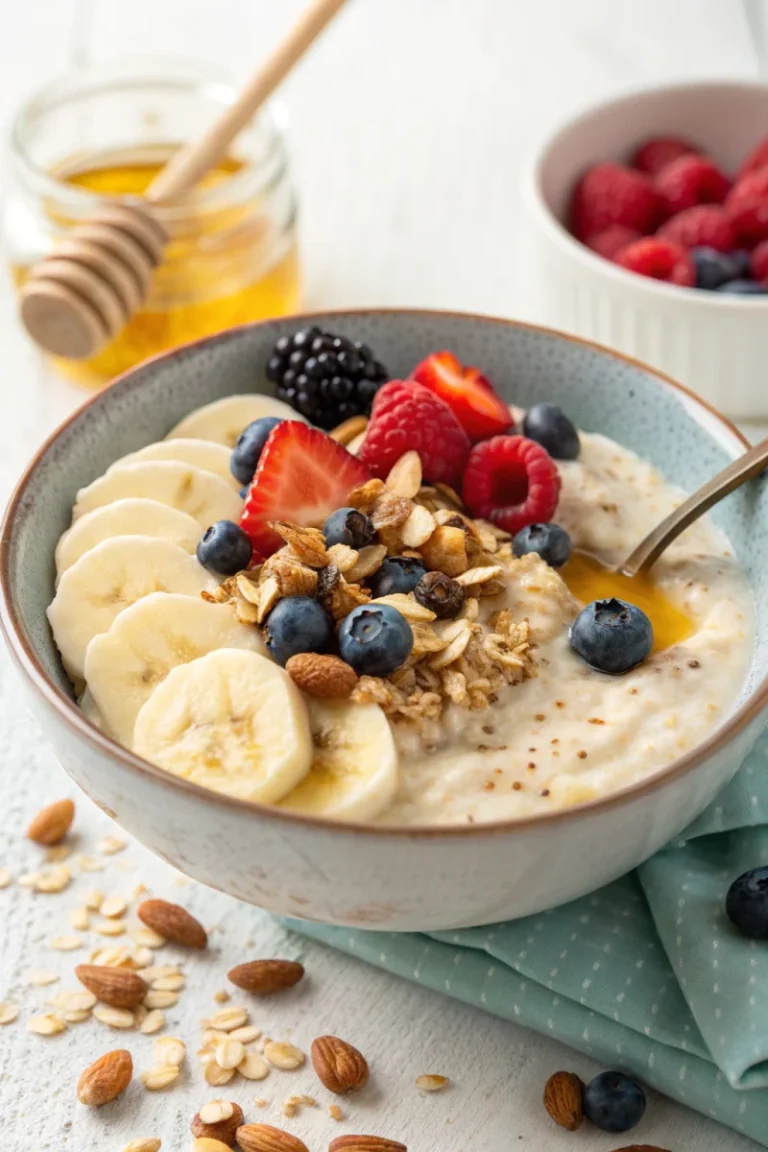 Overnight oats with berries