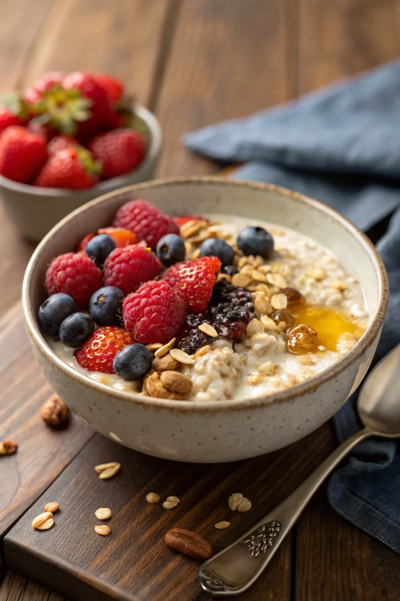 overnight oats with berries recipe ingredients