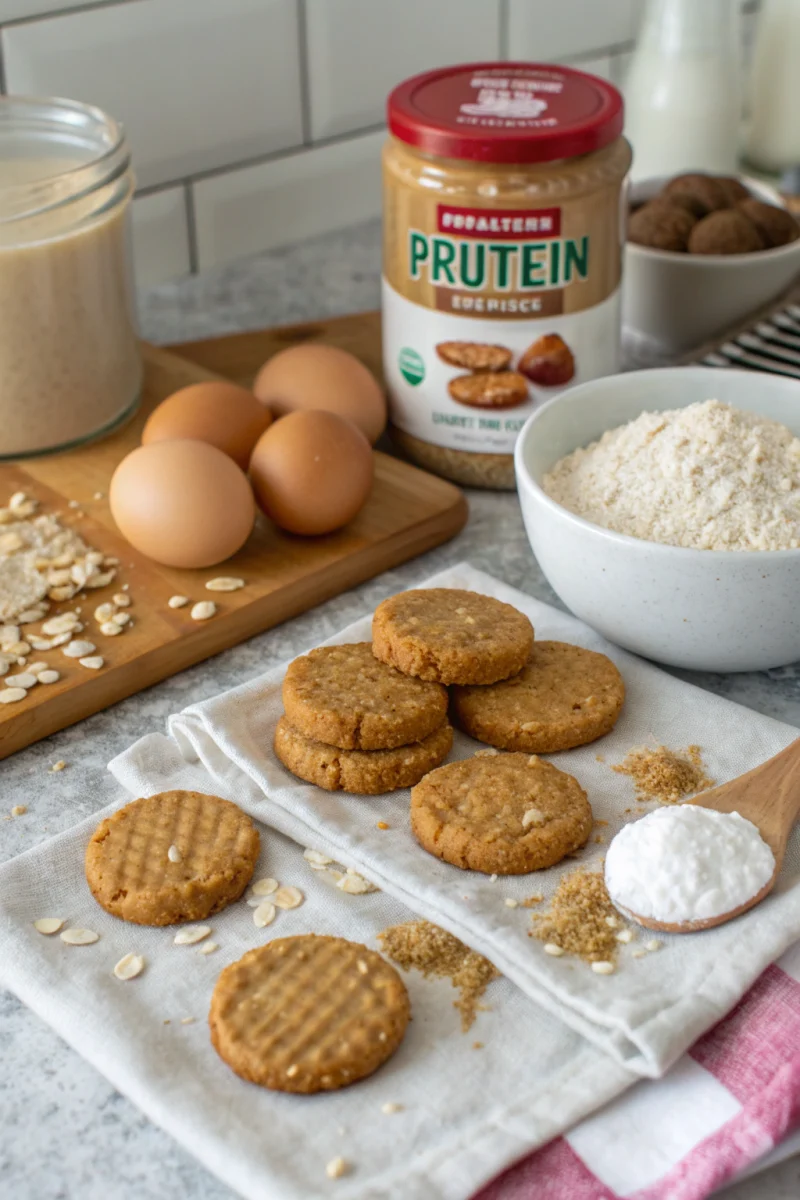 healthy peanut butter cookies, high protein dessert, no flour creative brunch-style