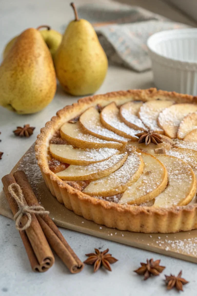 Warm Spiced Pear Tart Recipe For Cozy Autumn Nights | Home Cook Legacy Warm spiced pear tart recipe for cozy autumn nights