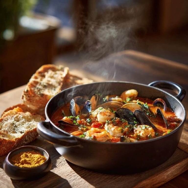 Irresistible Seafood Pot With Saffron Rouille – Comforting | Home Cook Legacy Sea food