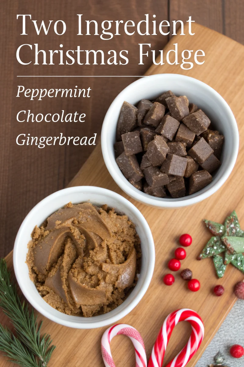 3 two-ingredient christmas fudge recipes for last-minute holiday treats