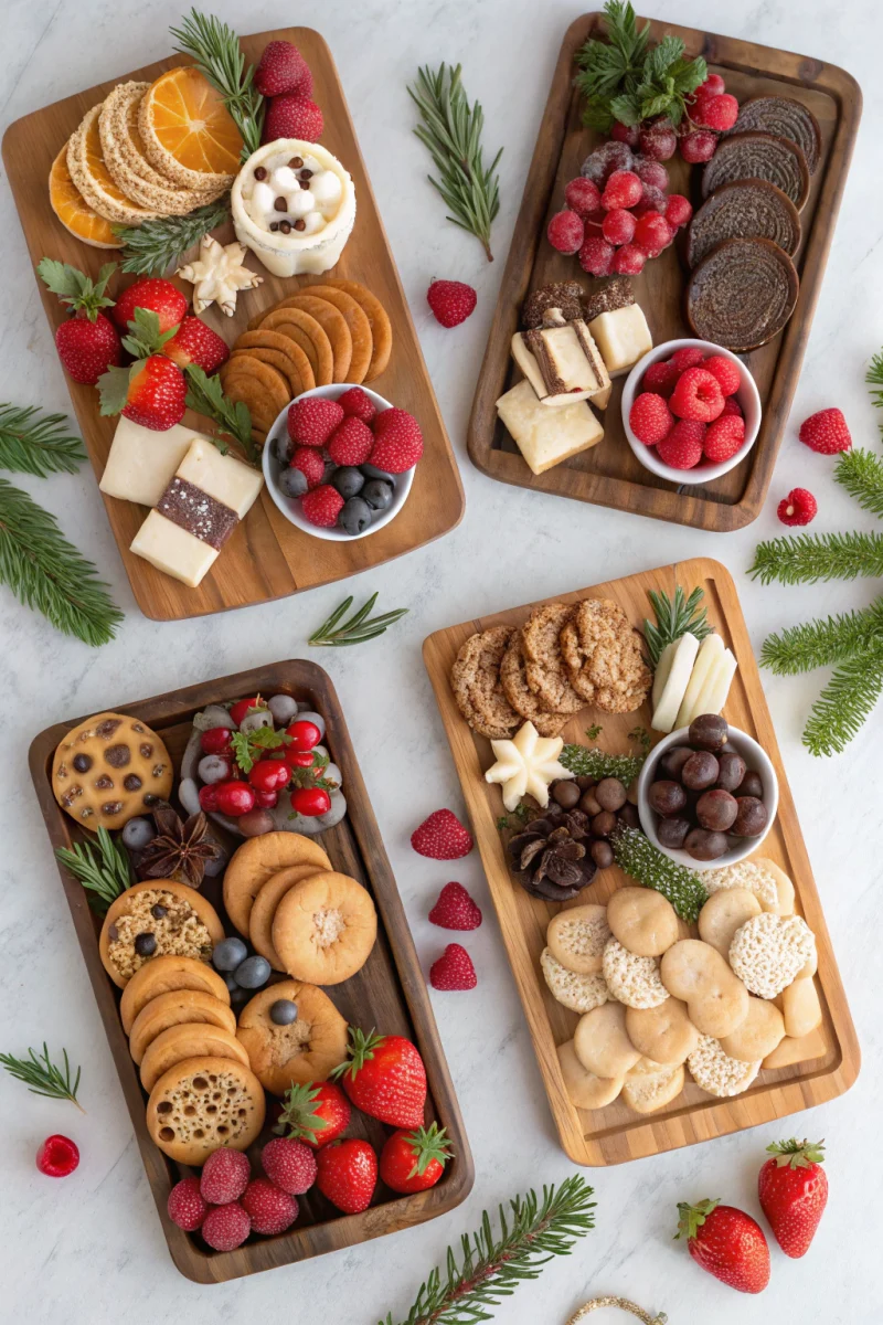 4 easy mini holiday dessert boards perfect for small christmas gatherings