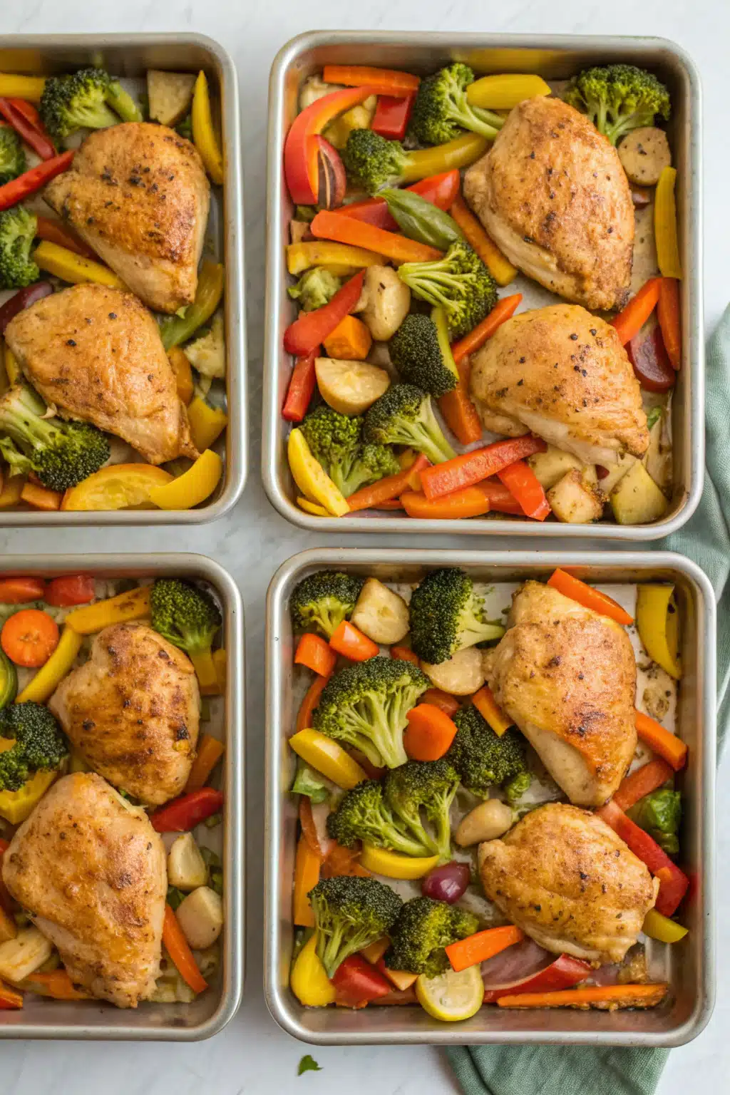 5 cozy chicken veggie sheet pan dinners