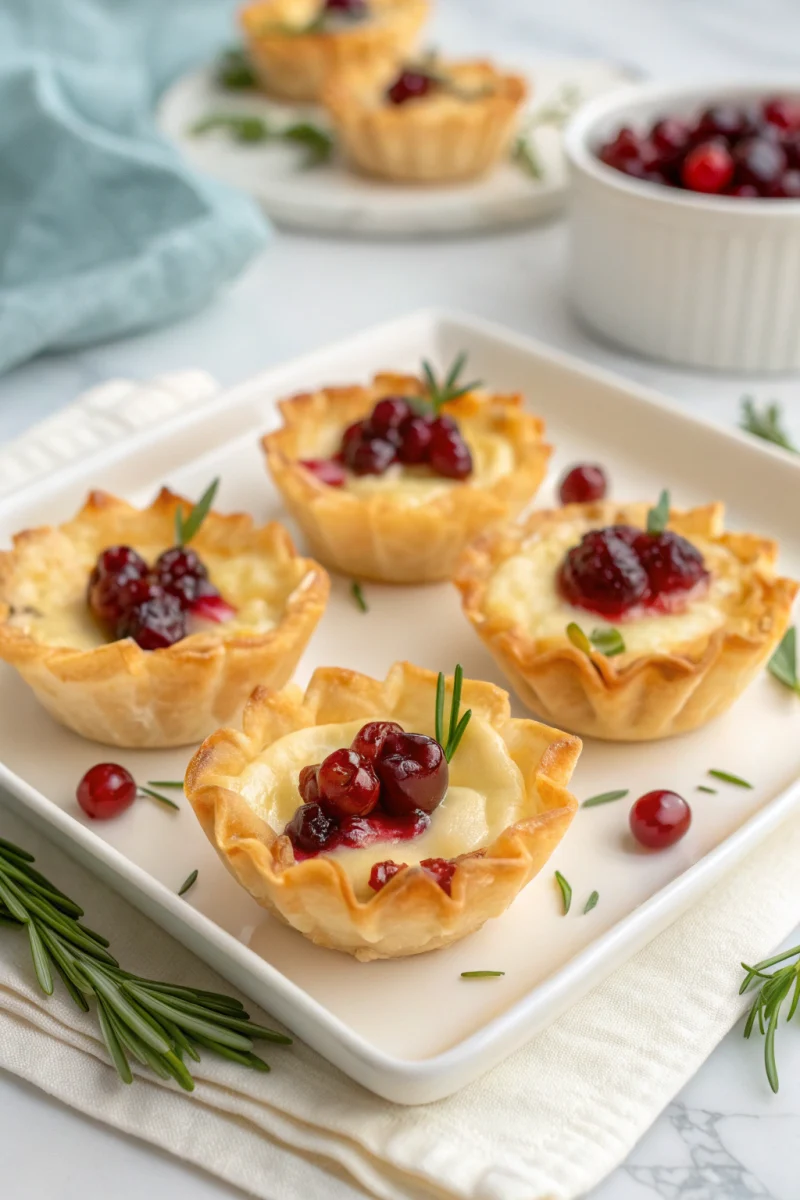 8 Crispy Air Fryer Cranberry Brie Phyllo Cups For Effortless Christmas Entertaining | Home Cook Legacy 8 crispy air fryer cranberry brie phyllo cups for effortless christmas entertaining